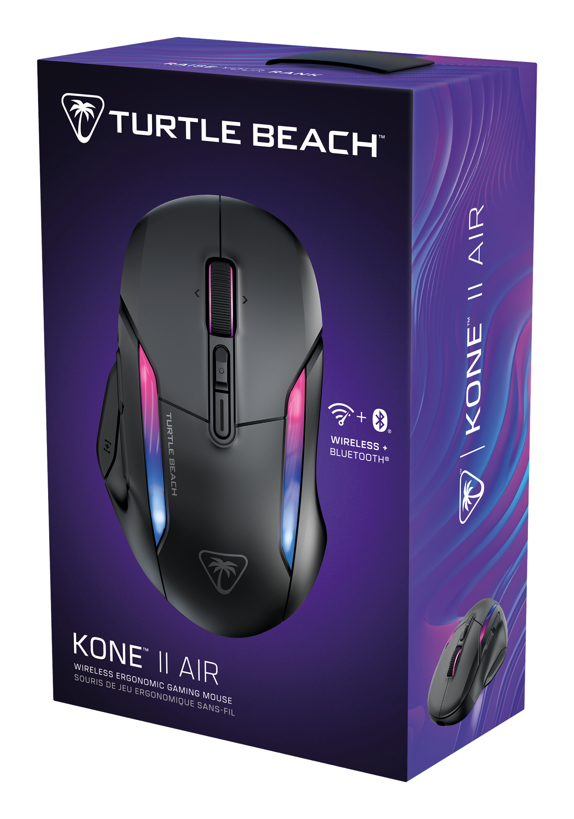 Mysz w pudełku z funkcjami bezprzewodowymi i Bluetooth, Turtle Beach Kone II Air.