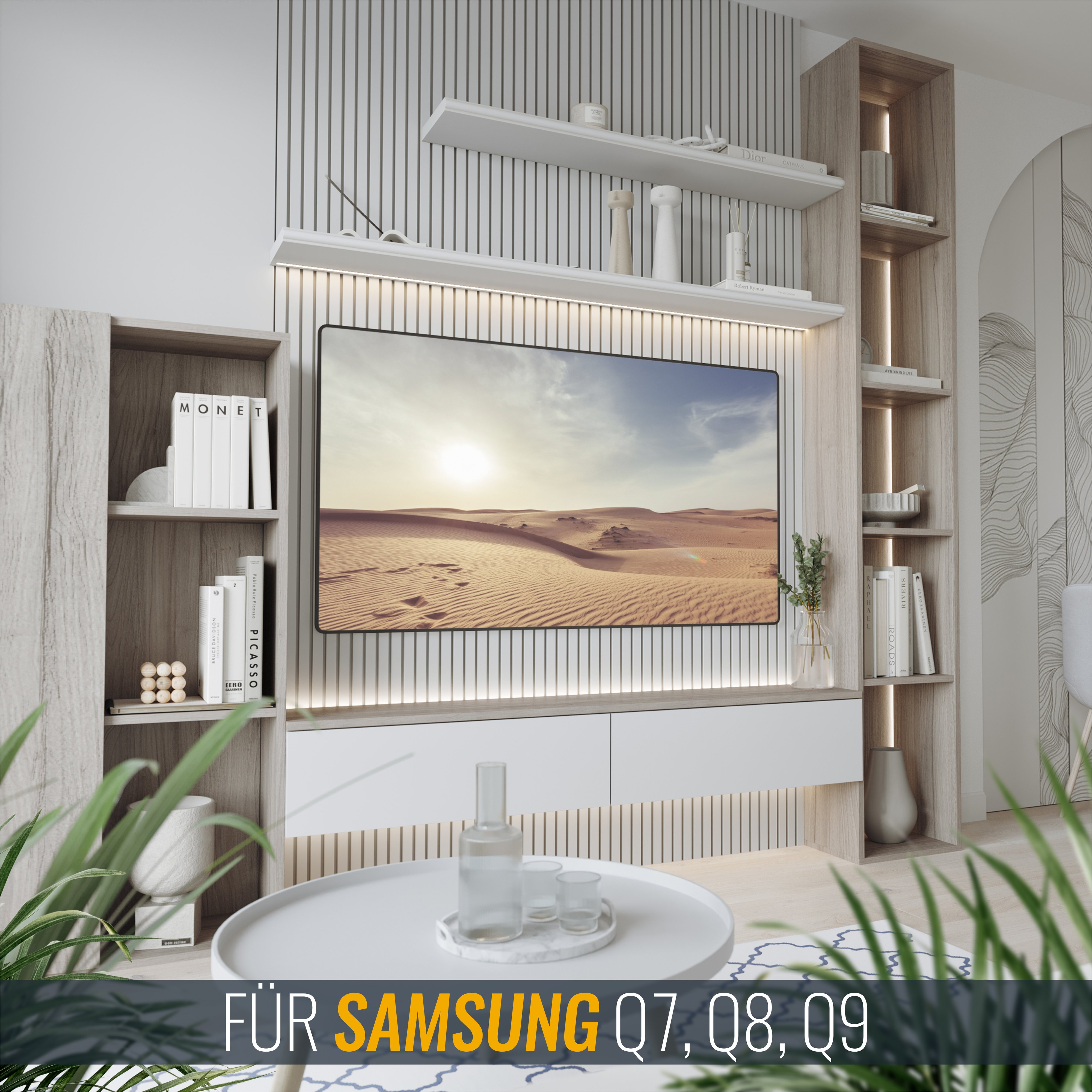 SQOYEI TV-Abdeckung 86 Zoll - Staubschutz Mit Klappdeckel Für Wand- & Standfernseher