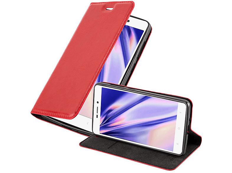 Cadorabo - Custodia Libro Per Xiaomi Redmi 3s In Bruno Café - Con Vani Di Carte Funzione Stand E Chiusura Magnetica Portafoglio Cover Case Wallet Book Etui Protezione De 116601