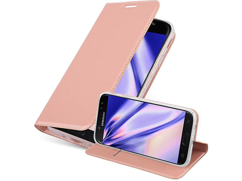 Cadorabo Custodia Libro per Nokia Lumia 1520 in CLASSY ORO ROSA - con