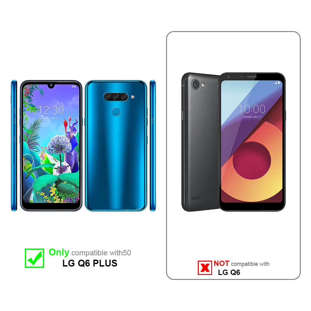 Images montrant des téléphones avec des coques. Un téléphone est compatible, l'autre non.