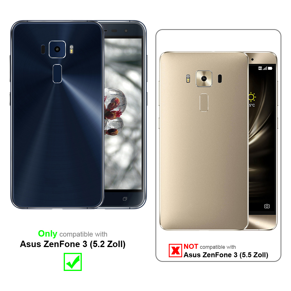 Due smartphone, uno blu, uno oro, con testo che indica compatibilità e incompatibilità.