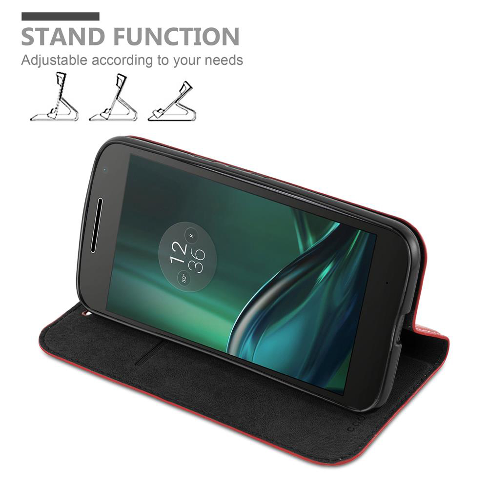 Funda de teléfono en la parte trasera, mostrando protección de pantalla y cámara elevadas.