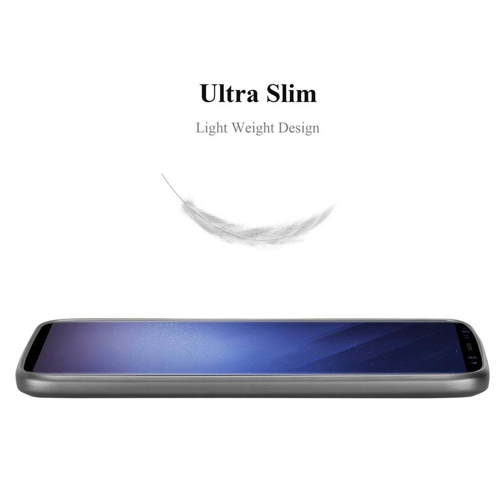 Custodia per telefono su sfondo bianco. Design ultra sottile, leggero, piuma.