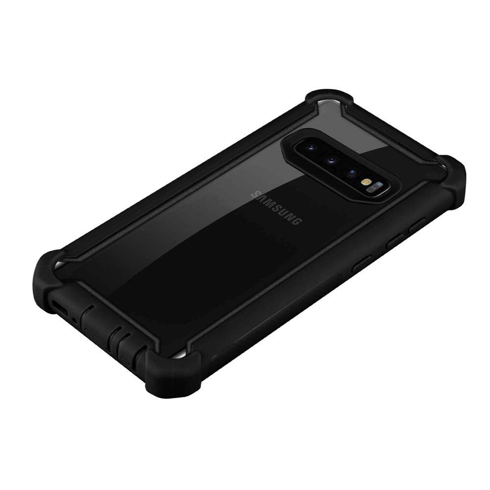 Eine schwarze Handyhülle mit Telefon, zeigt schützendes, robustes Design.