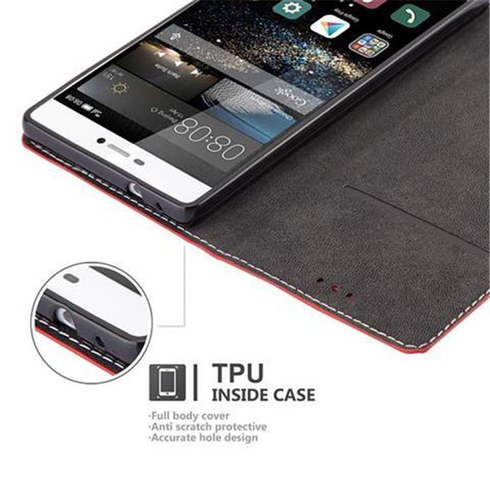 Un telefono con una custodia nera che mostra i dettagli della custodia interna in TPU e il display dello schermo del telefono.