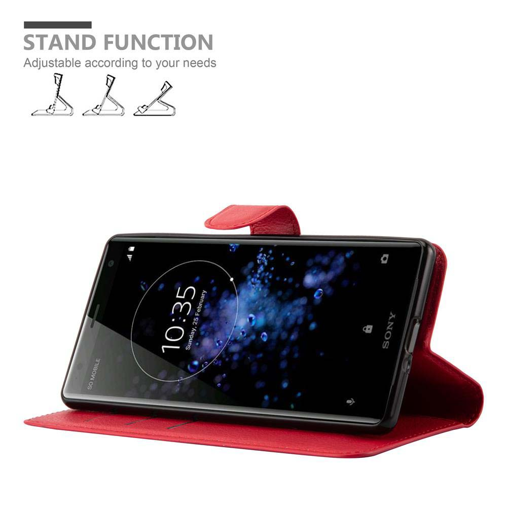 Rote Tablet-Hülle mit Tablet, zeigt Rundumschutz.