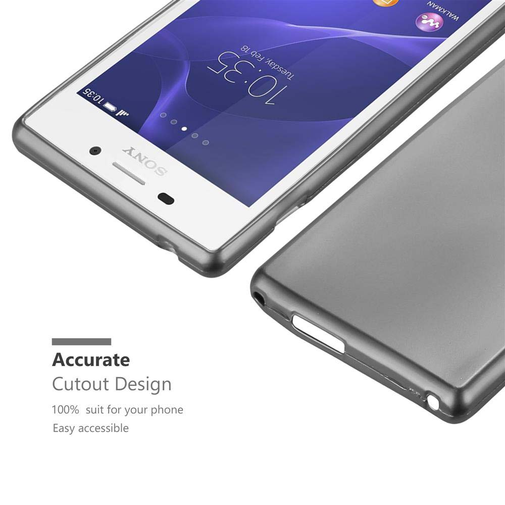 Due telefoni e una custodia. Uno mostra l'ora. L'altro è coperto da una custodia grigia. Design preciso.
