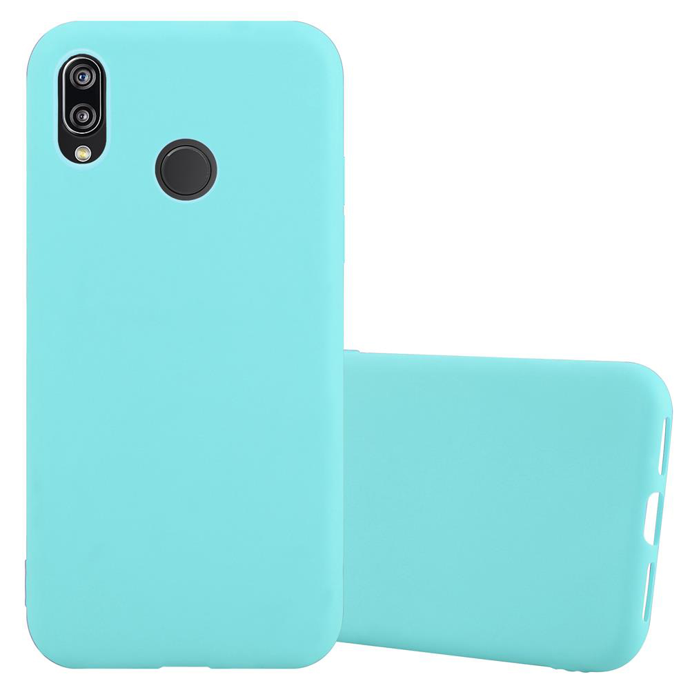 Custodia per telefono blu con un telefono.