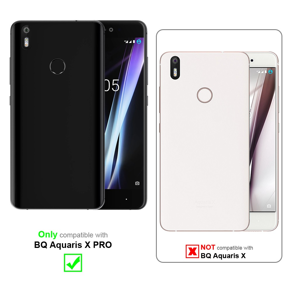 Due smartphone, nero e bianco, con testo che indica la compatibilità solo con un modello.