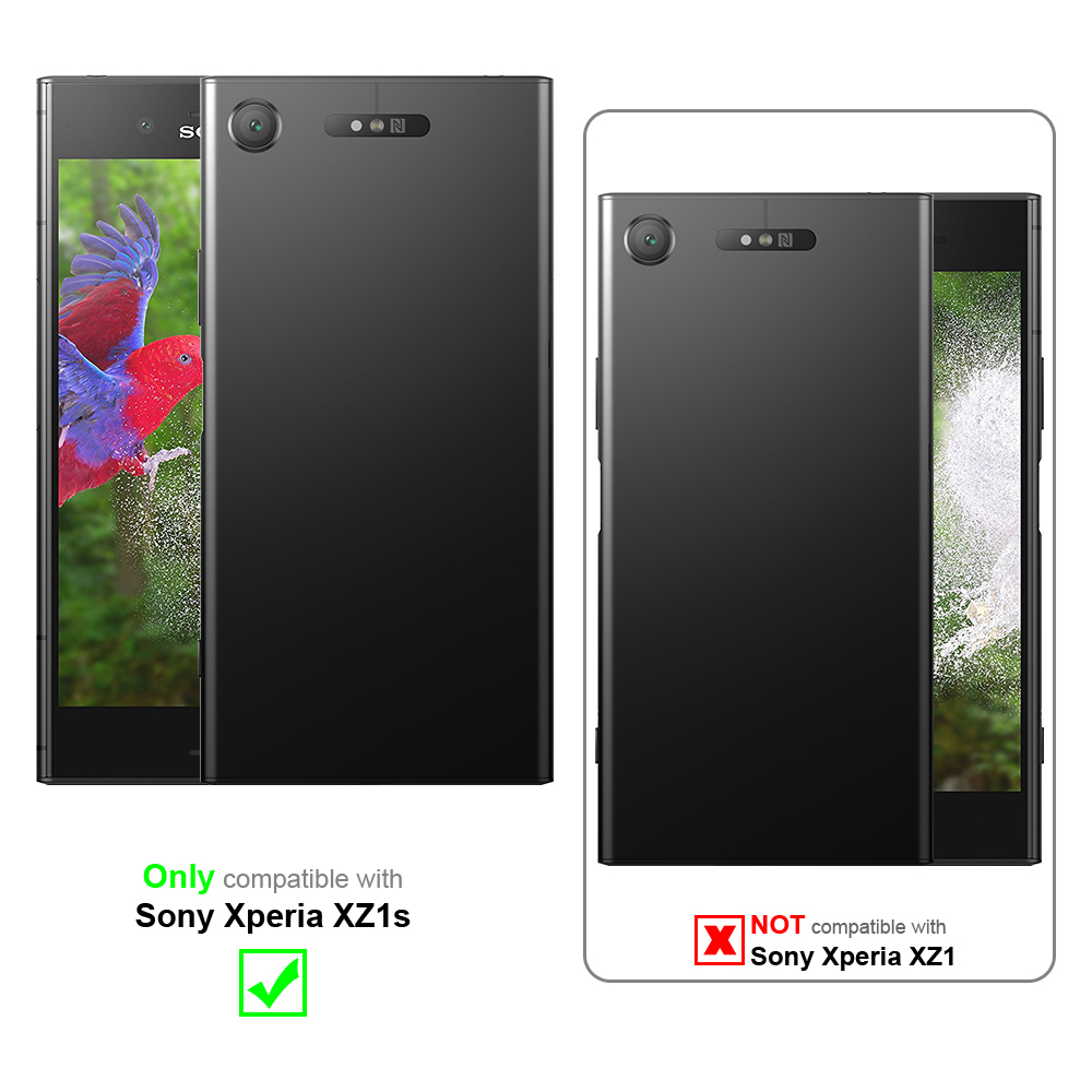 Due telefoni, uno compatibile con Sony Xperia XZ1s, l'altro non con Sony Xperia XZ1.