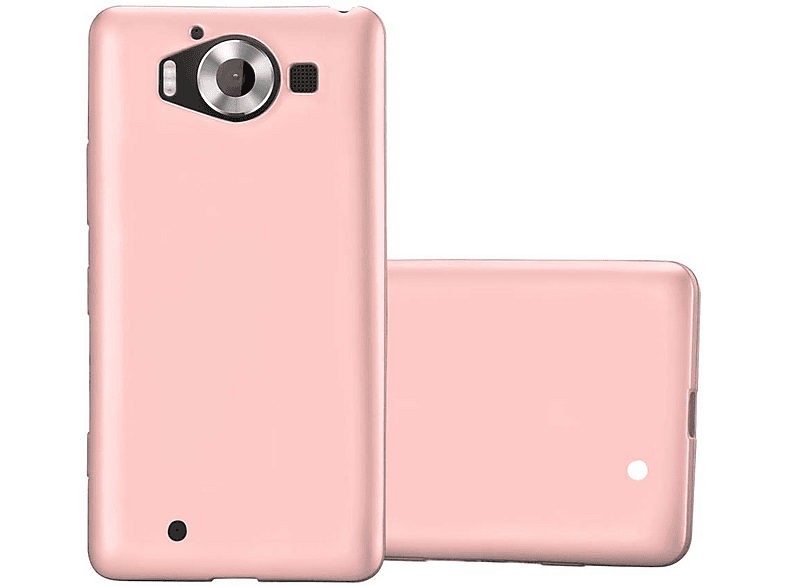 Custodia Libro Cadorabo Per Nokia Lumia 1520 – Oro Rosa Con Vani Carte E Chiusura Magnetica