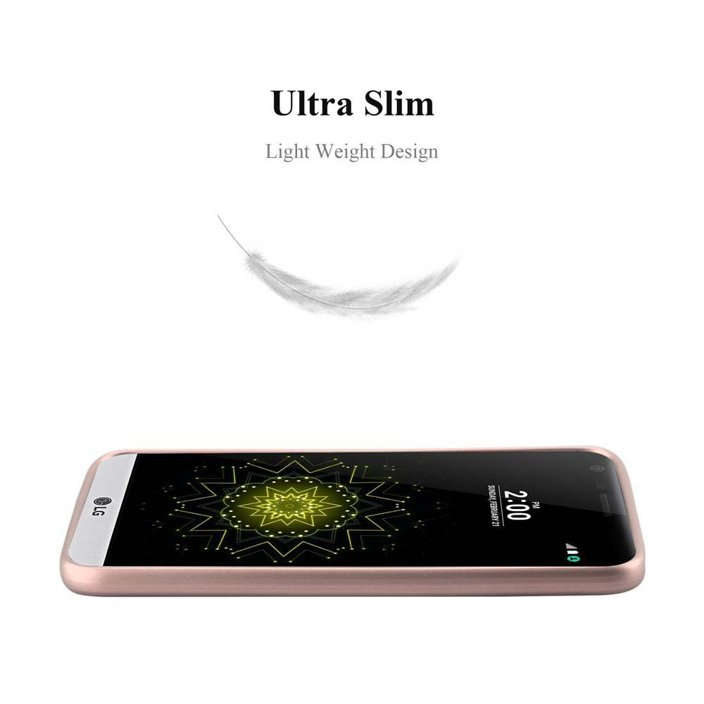 Ein Telefon in einer hellrosa Hülle. Darüber eine Federgrafik. Das Telefon liegt auf der Seite. Weißer Hintergrund.