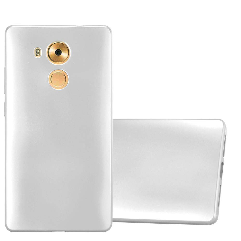 Fundas blancas para teléfono. Una está boca abajo, la otra de lado.