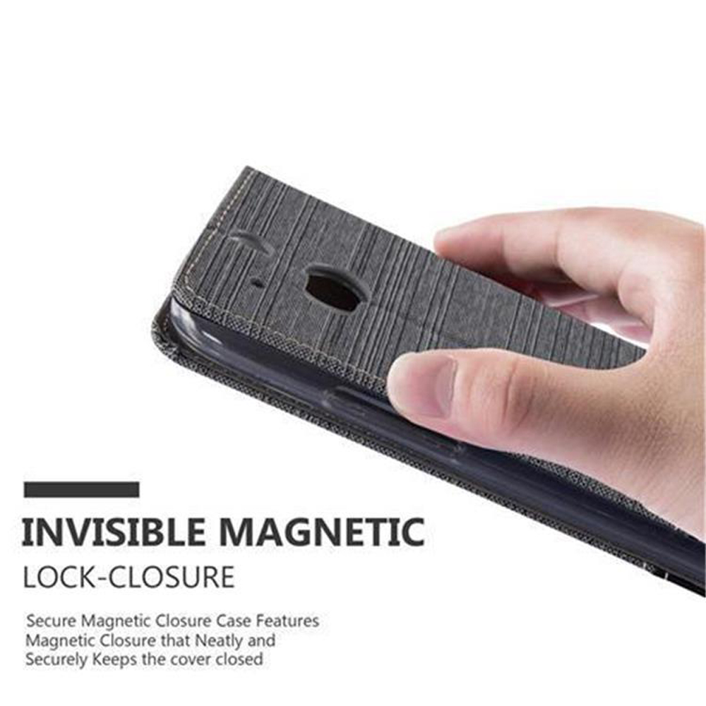 Handyhülle, Rückseite und Seite, mit unsichtbarem Magnetverschluss.