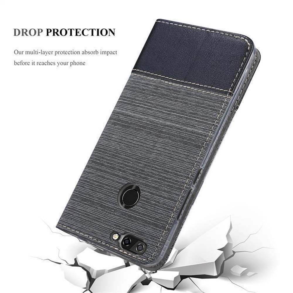 Handyhülle auf weißem Grund, mit Aufschrift „Drop Protection“.