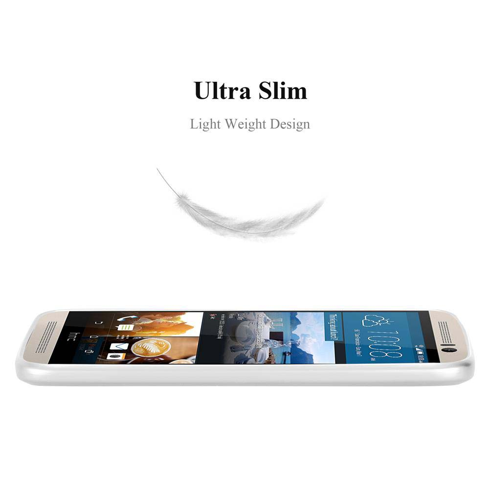 Telefon liegt. Feder Grafik oben. Weißer Hintergrund.