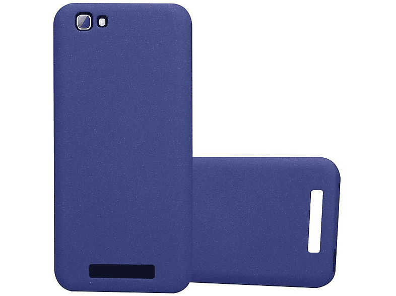 CADORABO Custodia Protettiva In Silicone TPU Flessibile Retro Copertina Wiko View Xl Frost Blu Scuro 77349196