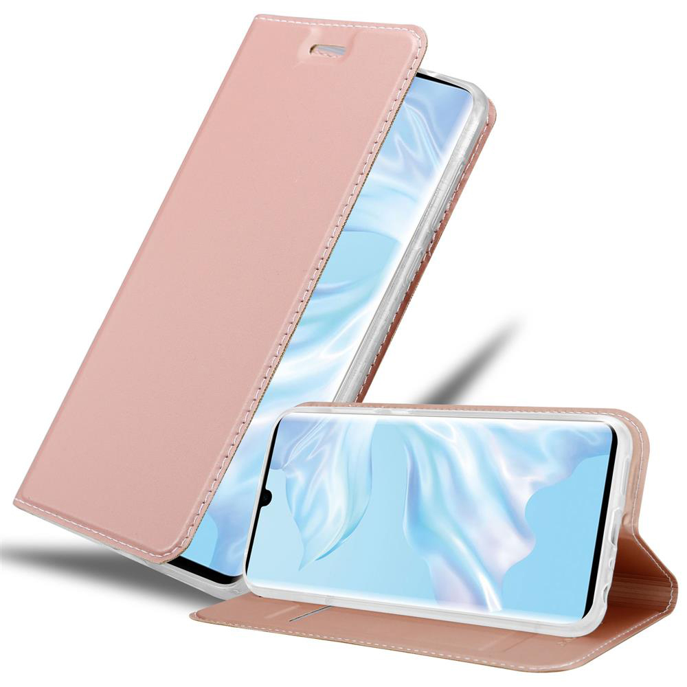 Rosa Handyhülle mit Telefon darin. Hüllenabdeckung ist offen. Zweite Hülle ist offen.