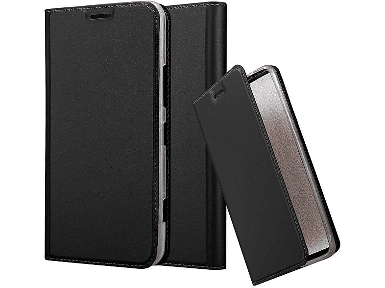 Cadorabo Cover Libro Portafoglio Per Nokia Lumia 1320 – Grigio/Nera, Con Slot Carte E Stand