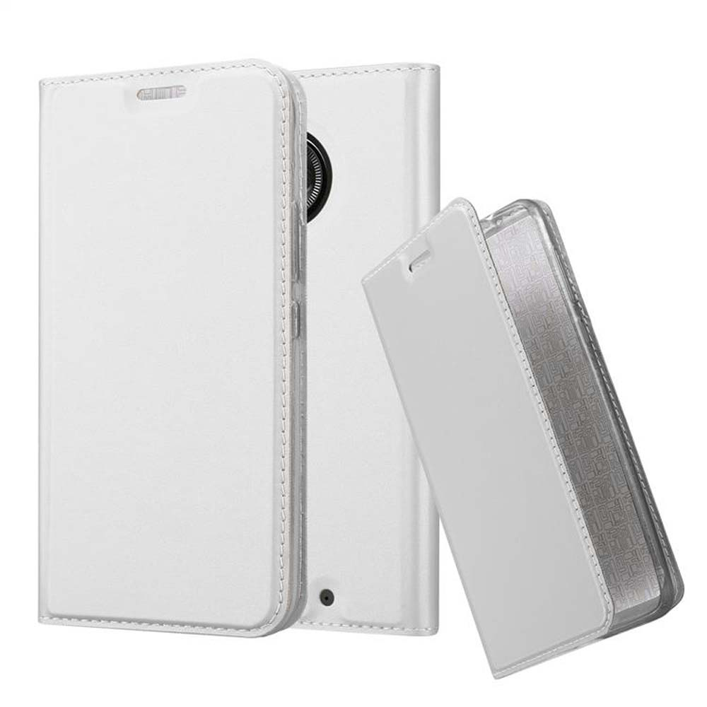 Custodia Libro Cadorabo Per Motorola Moto E4: Portafoglio In Pelle Sintetica Con Slot Carte E Stand, Nero