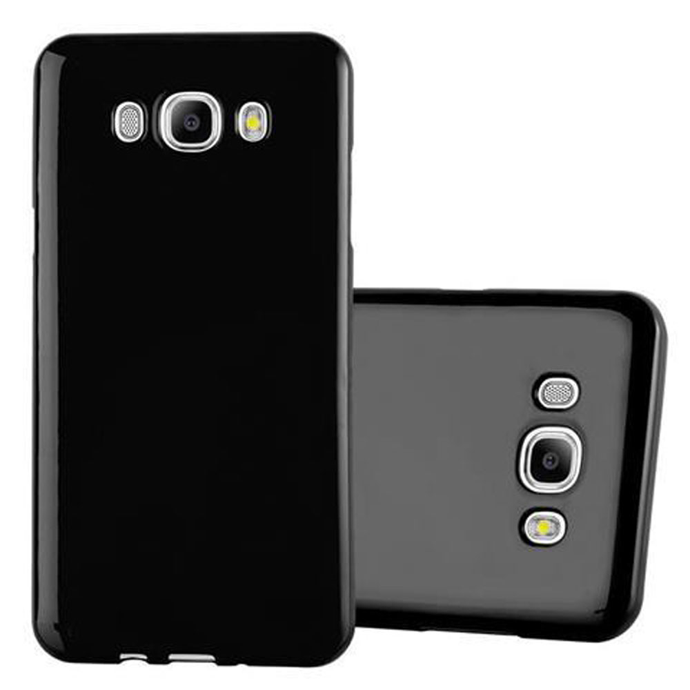 Funda negra para teléfono. Dos fundas, una en la parte trasera.