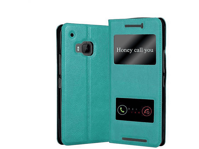 Cadorabo Custodia Libro Portafoglio Per HTC One M9 In ROSSO ZAFFERANO Con Chiusura Magnetica E Stand - 4