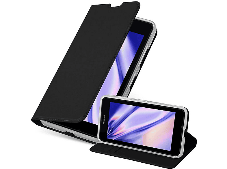 cadorabo Book Case works with Nokia Lumia 640 in GRASS GREEN - with Magnetic Closure, Stand Function and Card Slot - Wallet Etui Cover Pouch PU