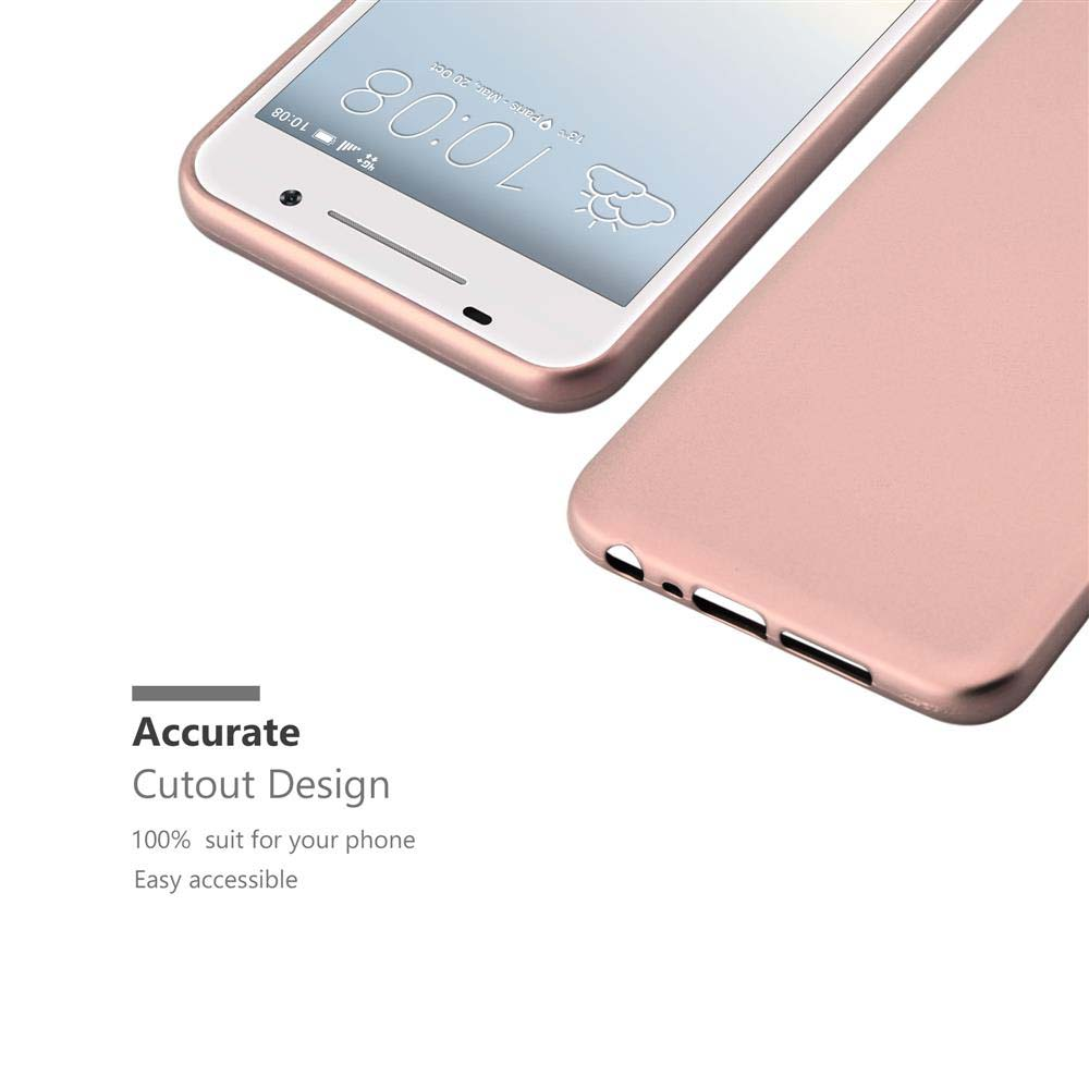 Gros plan d'un téléphone et d'un étui. Le téléphone est rose et affiche l'heure. L'étui est également rose. Texte : Conception de découpe précise.