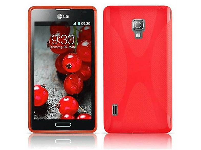 Cadorabo – TPU Hard Cover per LG OPTIMUS L7 II P710 - Case Cover Involucro Bumper Accessorio in Design: NEW YORK - STATTUA-DELLA-LIBERTÀ