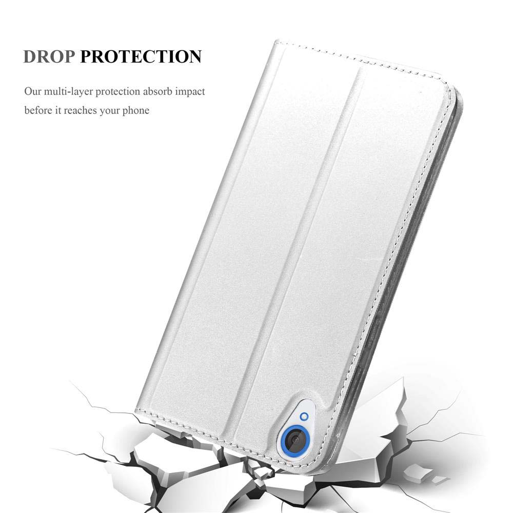 Custodia per telefono, protezione dagli urti, colore bianco.