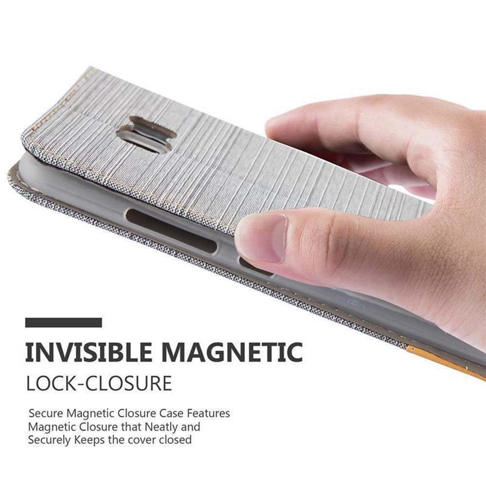 Custodia per telefono con chiusura magnetica. Chiusura magnetica sicura, mantiene la cover chiusa.
