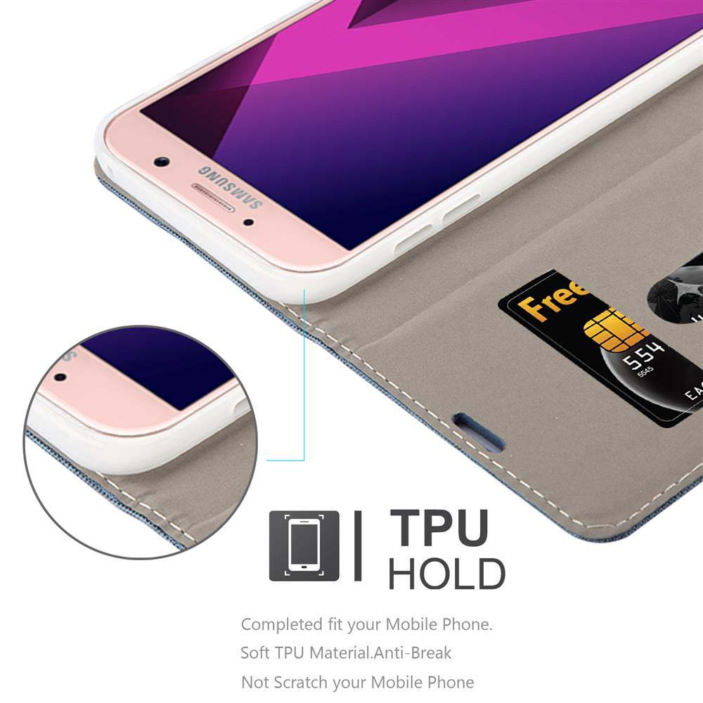 Ein rosa Telefon in einer Hülle. Die Hülle enthält eine SIM-Karte. Das Telefon ist geöffnet. Die Hülle ist grau.