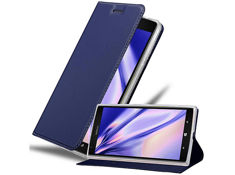 Cadorabo Custodia Libro per Nokia Lumia 1520 in CLASSY ORO ROSA - con