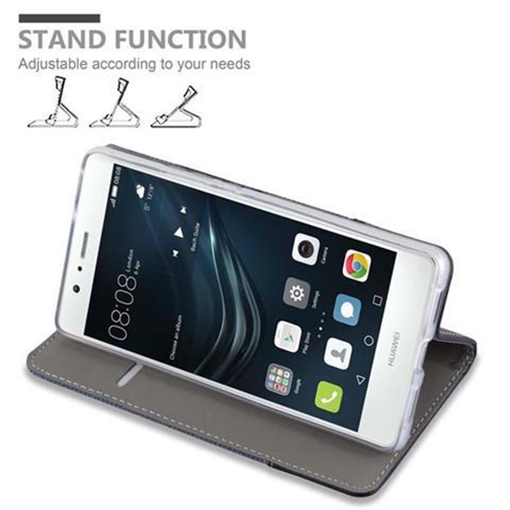 Una funda de teléfono con un teléfono dentro. El teléfono está apoyado para mostrar la pantalla y las aplicaciones.