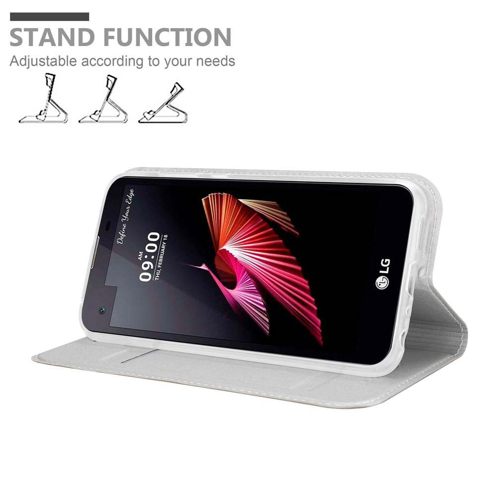 Telefono in custodia, con funzione stand. Il telefono mostra le 09:00. Sfondo bianco.