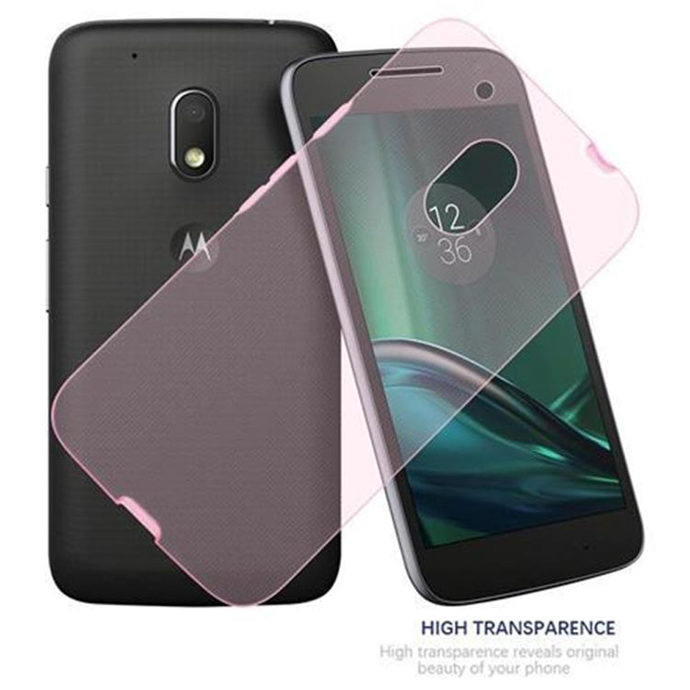 Due telefoni, uno nero, uno con cover rosa traslucida, entrambi con schermi visibili.
