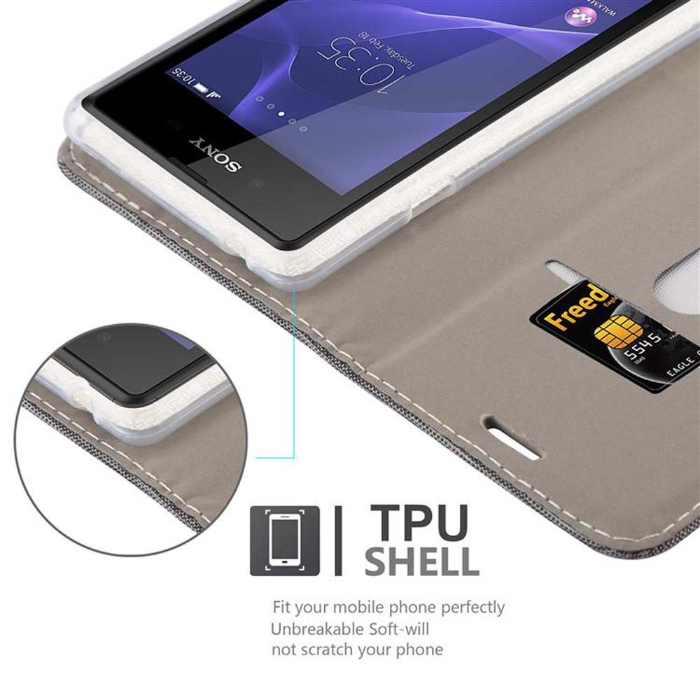 Telefono in custodia con guscio in TPU, SIM gratuita e schermo che mostra l'ora.