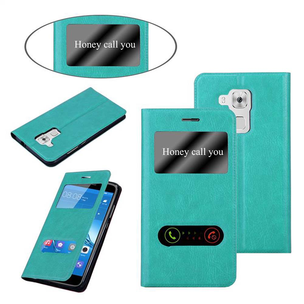 Funda de teléfono turquesa con teléfono que muestra 08:08. Texto 'Honey call you' en pantalla.