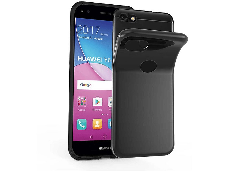 Pellicola In Vetro Temperato Per Huawei Y6 2017 – Trasparente Con Bordo Bianco, Protezione 9H E Facile Applicazione - 3