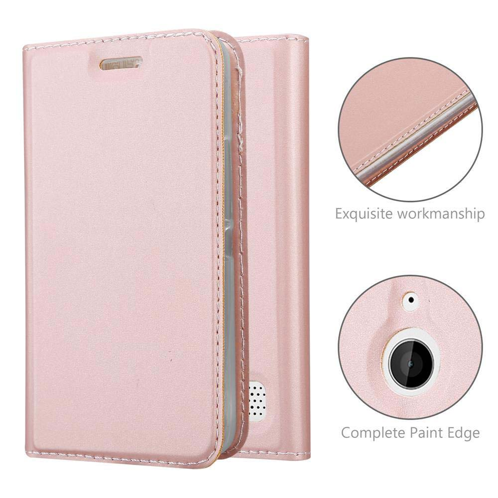 Una funda rosa, que muestra una mano de obra exquisita, borde de pintura completo y primer plano de la cámara.