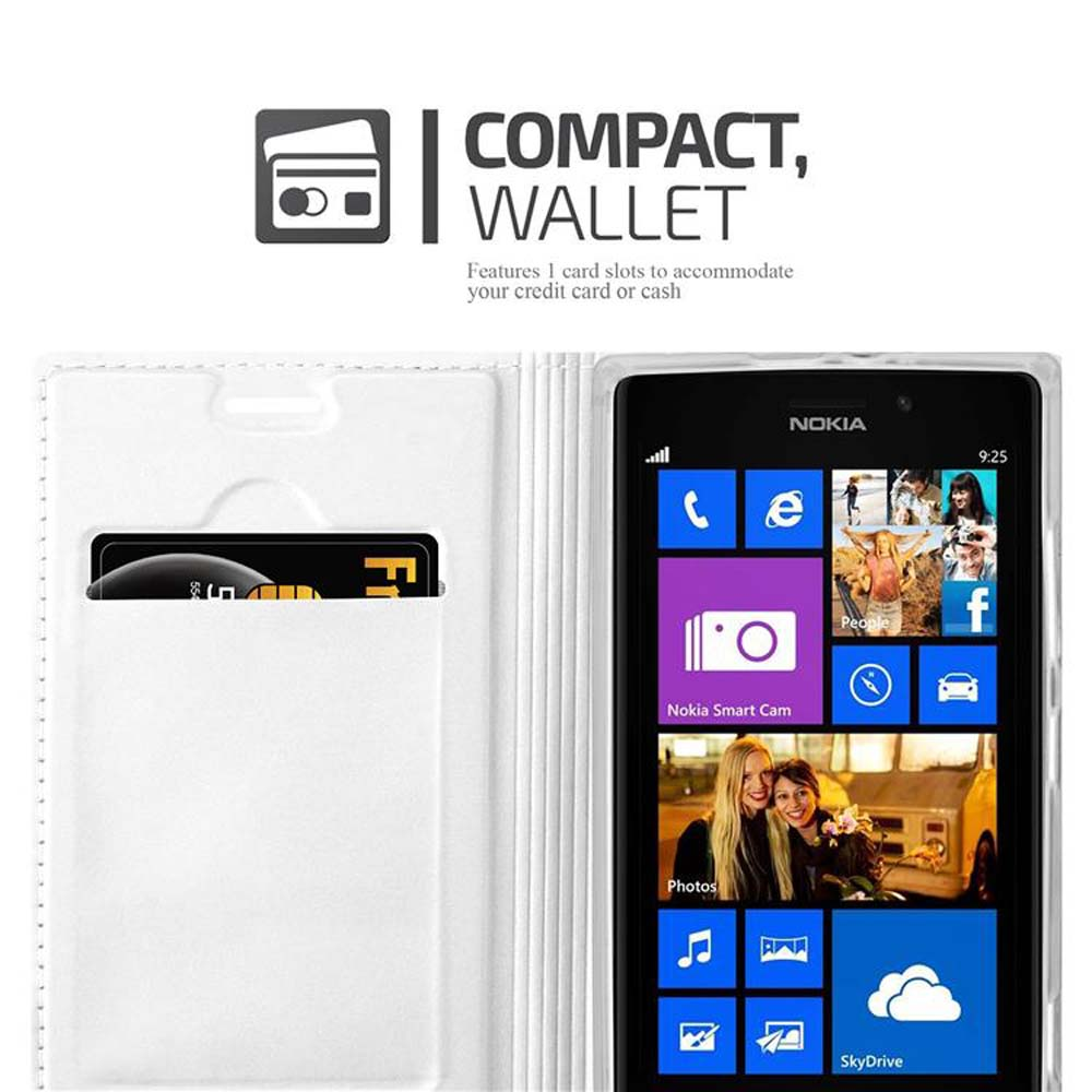 Un portefeuille blanc avec une fente pour carte contenant une carte, et un smartphone affichant une interface colorée.