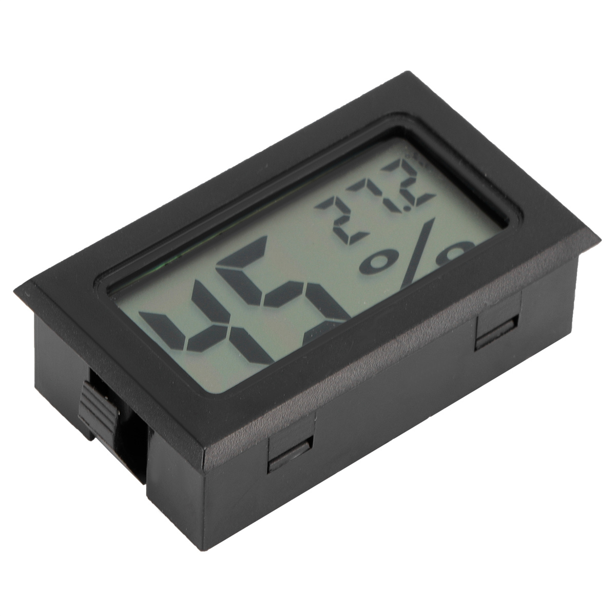 Ein digitales Display mit 45, 27,2 und %. Das Display befindet sich in einem schwarzen Rahmen.