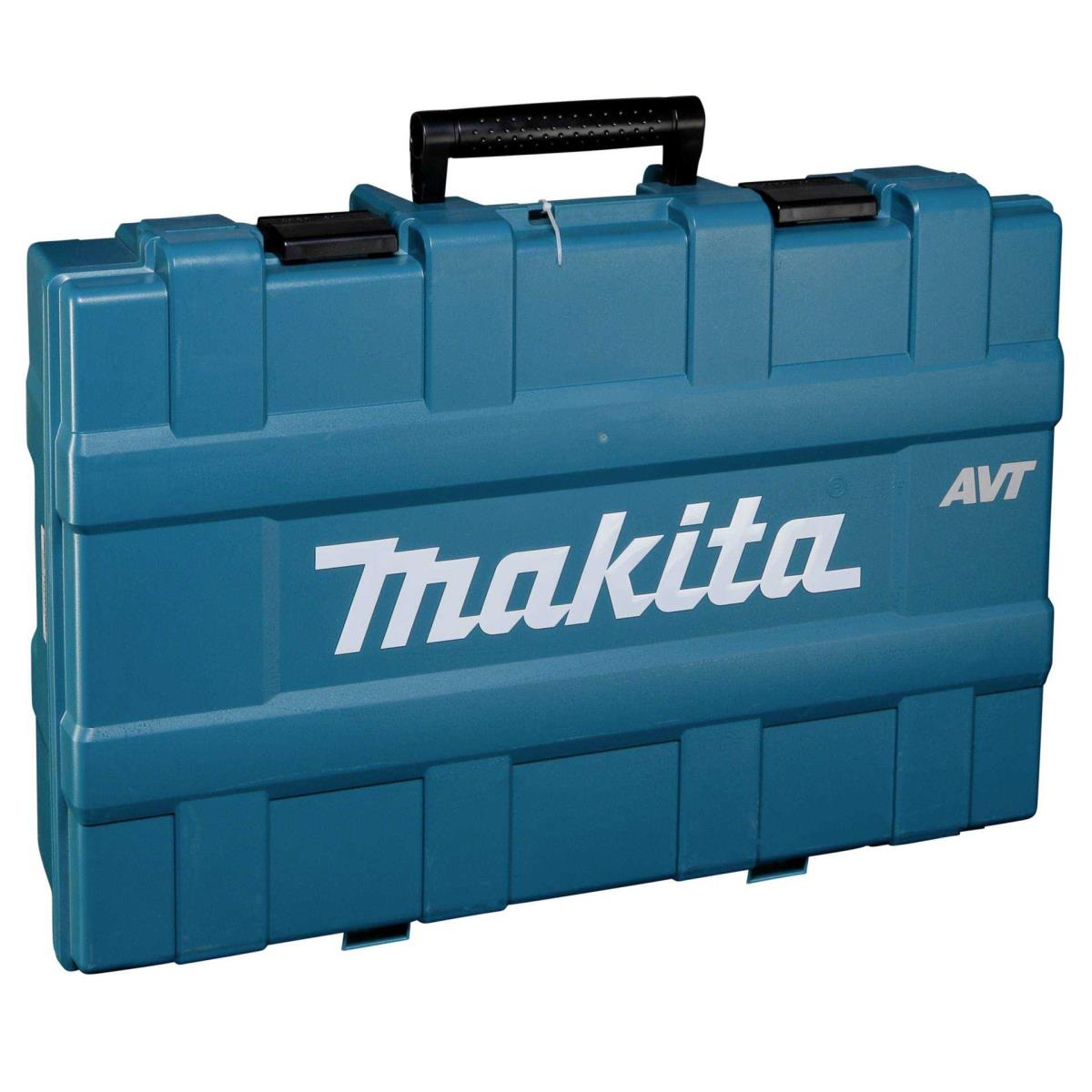 Custodia per utensili AVT color verde acqua Makita con logo bianco, maniglia e fermagli neri su sfondo bianco.