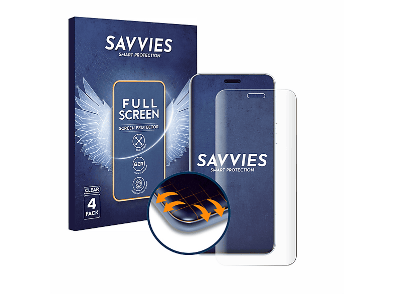 savvies 4 Pezzi Full-Screen Pellicola Protettiva per Honor Magic 4