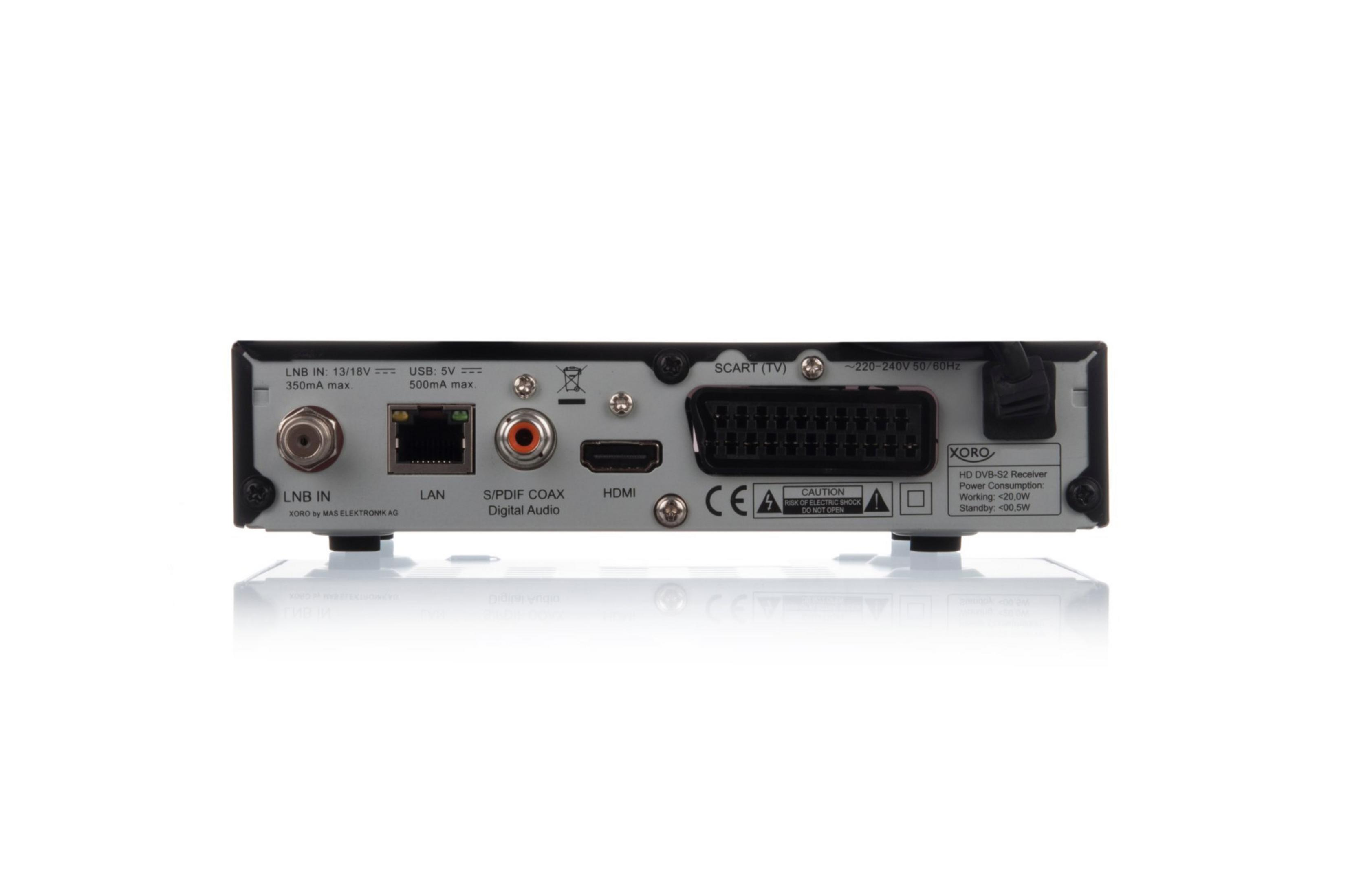 Xoro HRS 8660 HD DVB-S2 Receiver PVR Ready schwarz