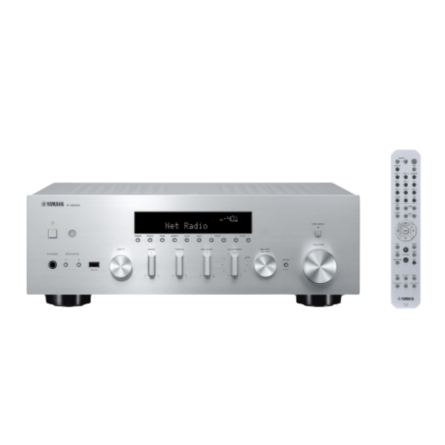 YAMAHA R-N600A Musiccast Network Stereo Receiver Gümüş Amplifikatör