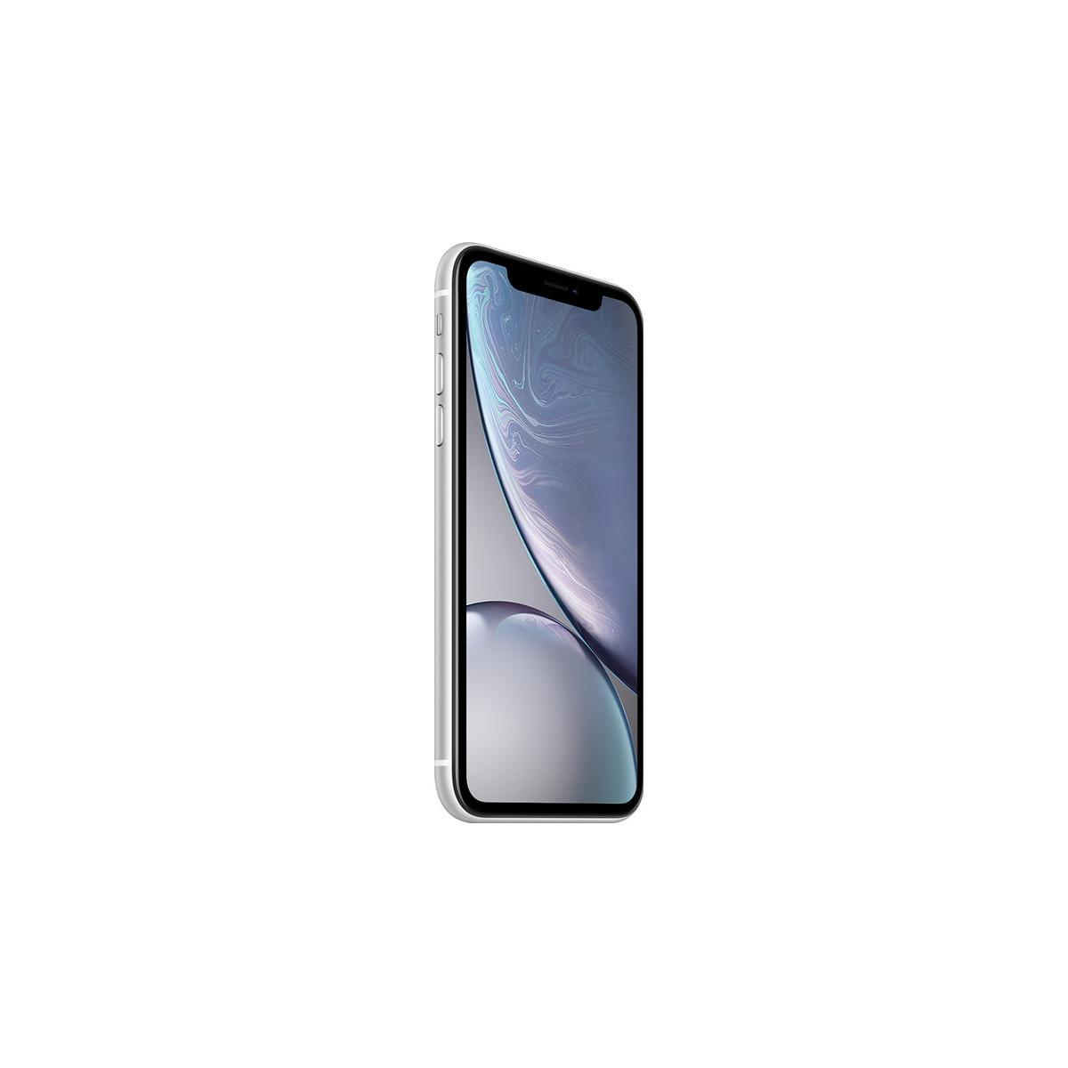 Een zilveren smartphone op een witte achtergrond, met het scherm zichtbaar.