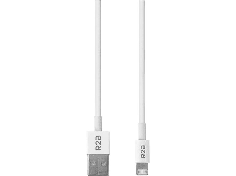 R2B 2m USB-A auf Lightning, Ladekabel, 2 m, Weiß | MediaMarkt