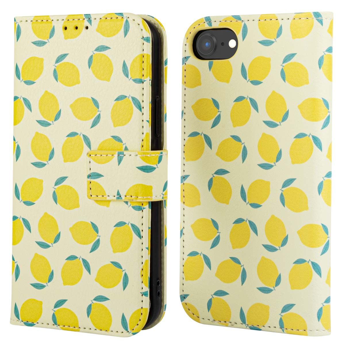 Telefoonhoesje met citroenen. Citroen patroon telefoonhoesje voor de telefoon.